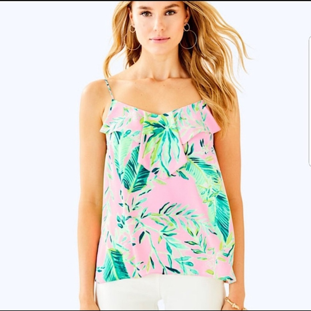 Lilly Pulitzer Karmen Ruffle Cami Top